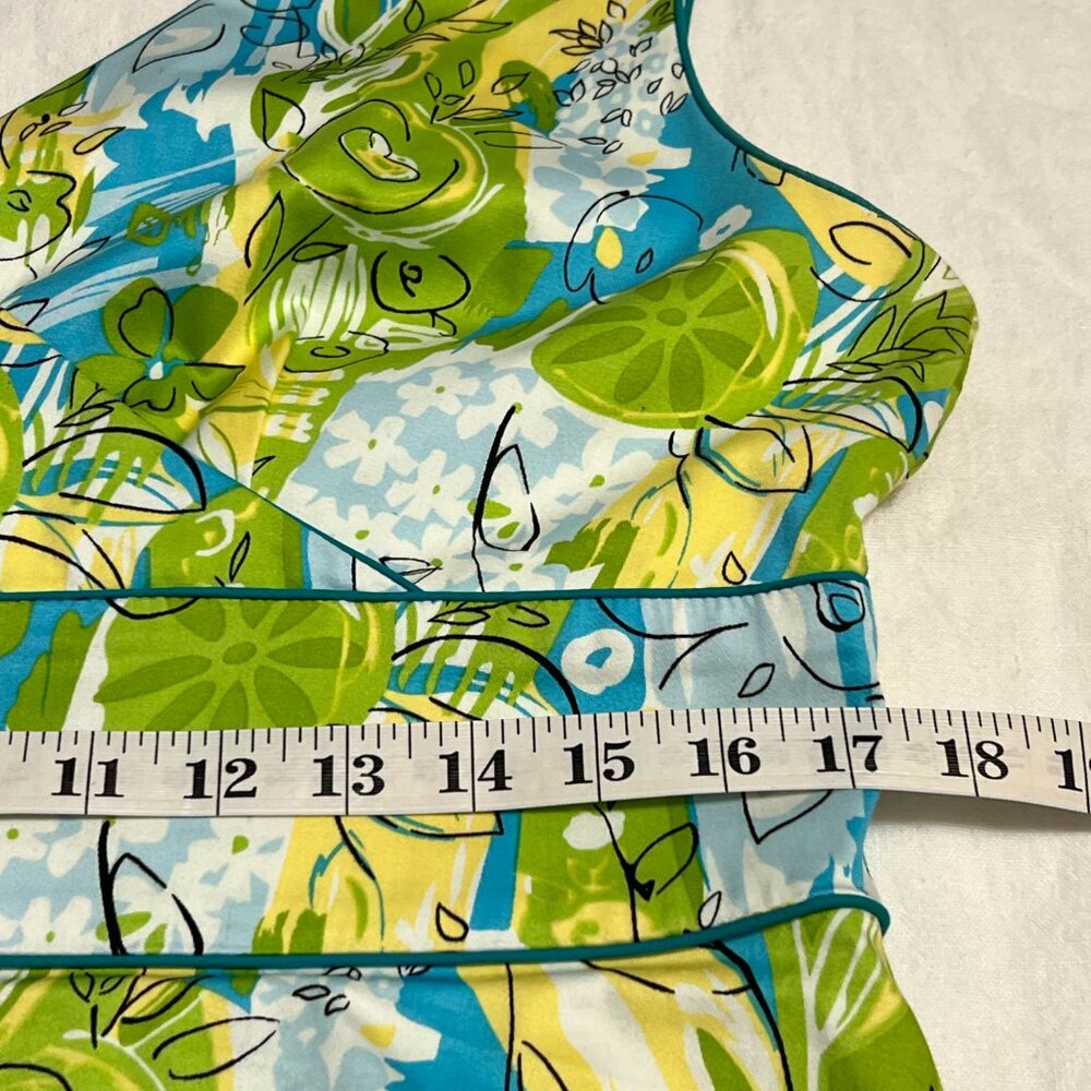Amanda Smith Petite 14P Sleeveless Fit & Flare Dress Floral Abstract Print - Picture 5 of 7